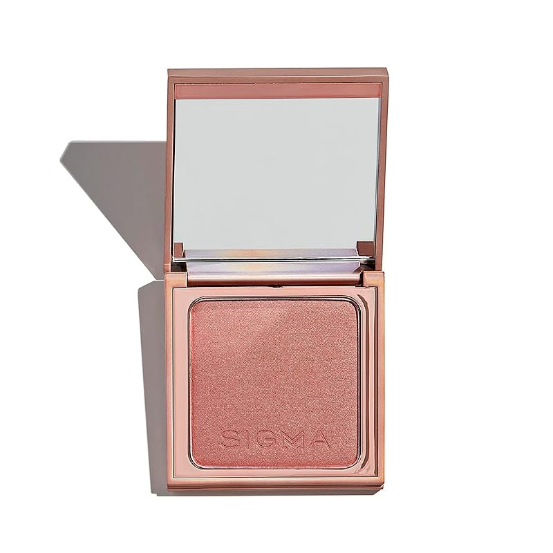 Tiger Lily Sigma Beauty Peachy Gold Metallic Blush Palette - Long-Wear Pressed Powder, Gluten Free, Cruelty Free, Vegan Makeup (Variation: Tiger Lily+2.37 Ounce)