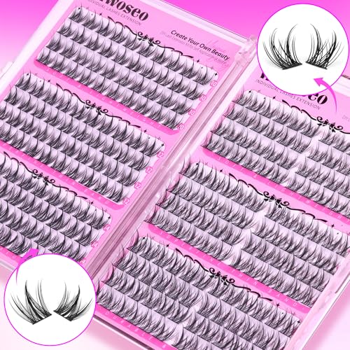 wiwoseo Manga Lash Clusters Fairy Eyelash Clusters Eyelash Extensions Cluster Lashes Natural Lash Clusters Spiky Individual Lashes Extensions Wispy Cluster Lashes 10-14MM Anime Lashes Clusters