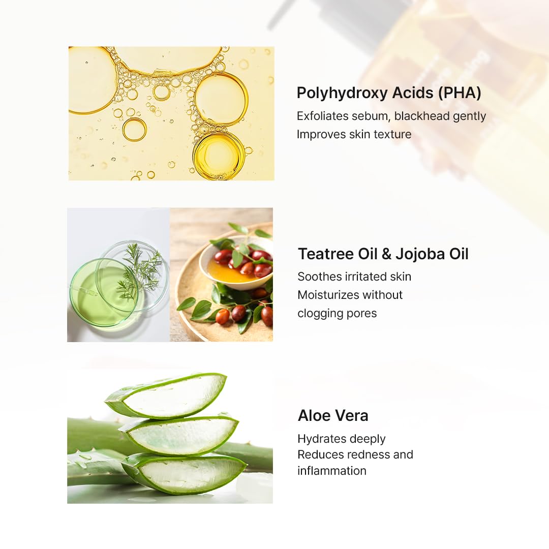 Hanskin Pore Cleansing Oil, Oil Cleanser for Face, Makeup Blackhead Sebum Remover, Korean Deep Pore Cleanser for Sensitive Skin [PHA] (10.14 oz)