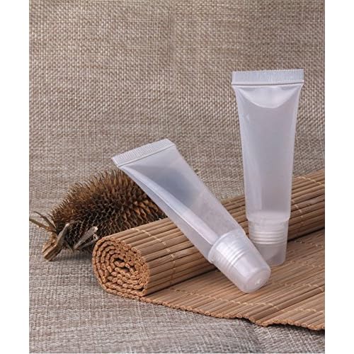 8ml Mini Clear Empty Lip Gloss Balm Container Soft Tubes Makeup Box (20 Pcs)