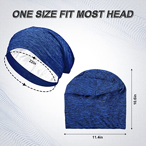 16 Pcs Satin Lined Sleep Cap African Silk Bonnet Beanie Double Layer Style Silk Hair Wrap Cover for Women (Fresh Style)