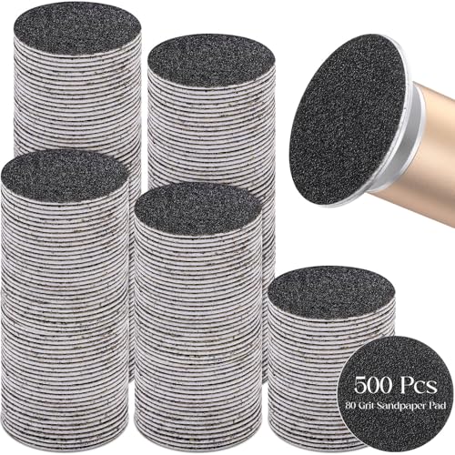 Electric Foot File Replacement Disc 80 Grit for Callus Removal - Pack of 500 - Suitable for Men & Women