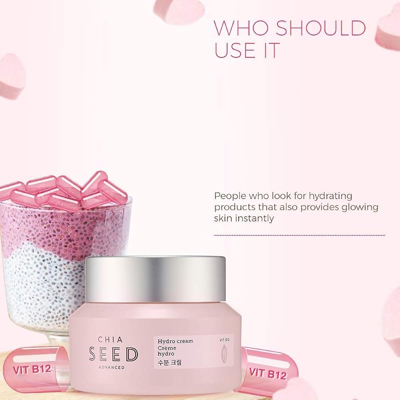 Chia Seed Advanced Hydro Cream Gel - The Face Shop Hydrating Gel Cream 1.76 fl oz