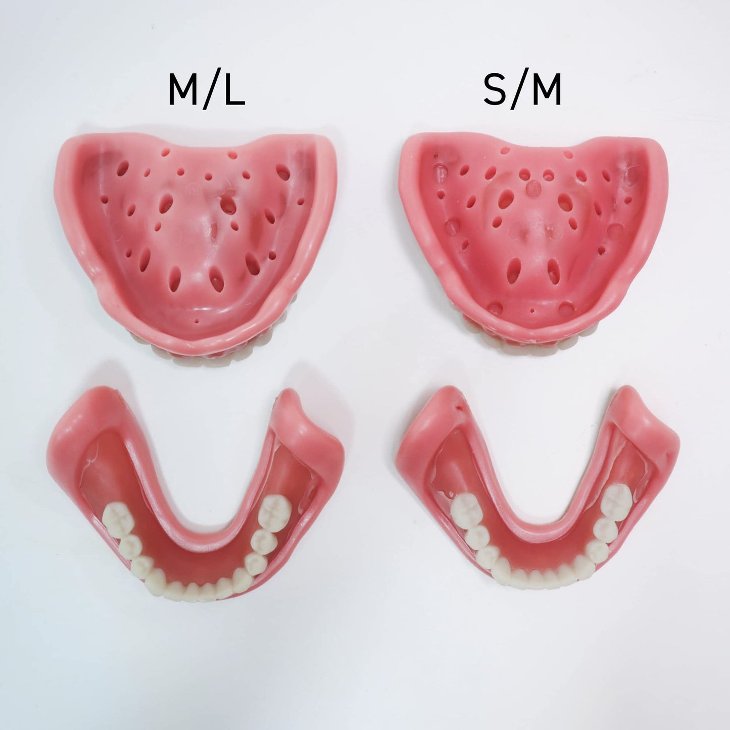 Easy Denture: Self-fit at Home in Mins, Boil-&-Bite Functional Denture, Adjusts for Narrow or Wide Arches, Long-term or temporary Solution, Eat, Drink and Smile Confidently, Small/Medium Denture Set