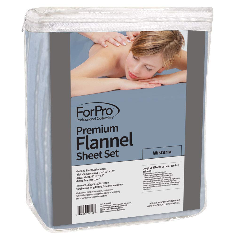 Premium Designer Flannel Massage Sheet Set - 3-Piece, Island Tranquility for Massage Tables