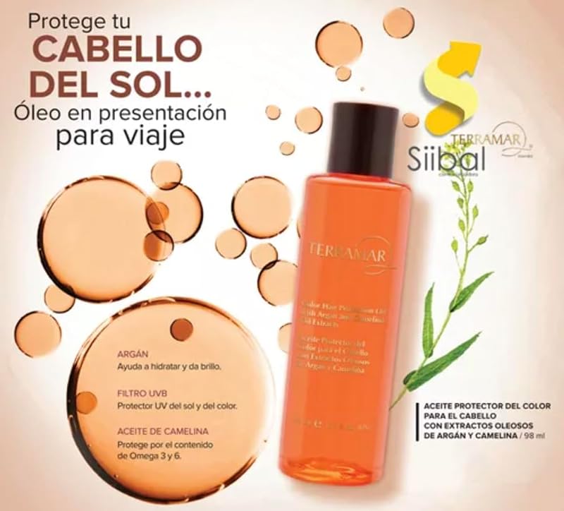 Hair Oil for Color-Treated Hair with UV Protection & Shine Boost, 120ml