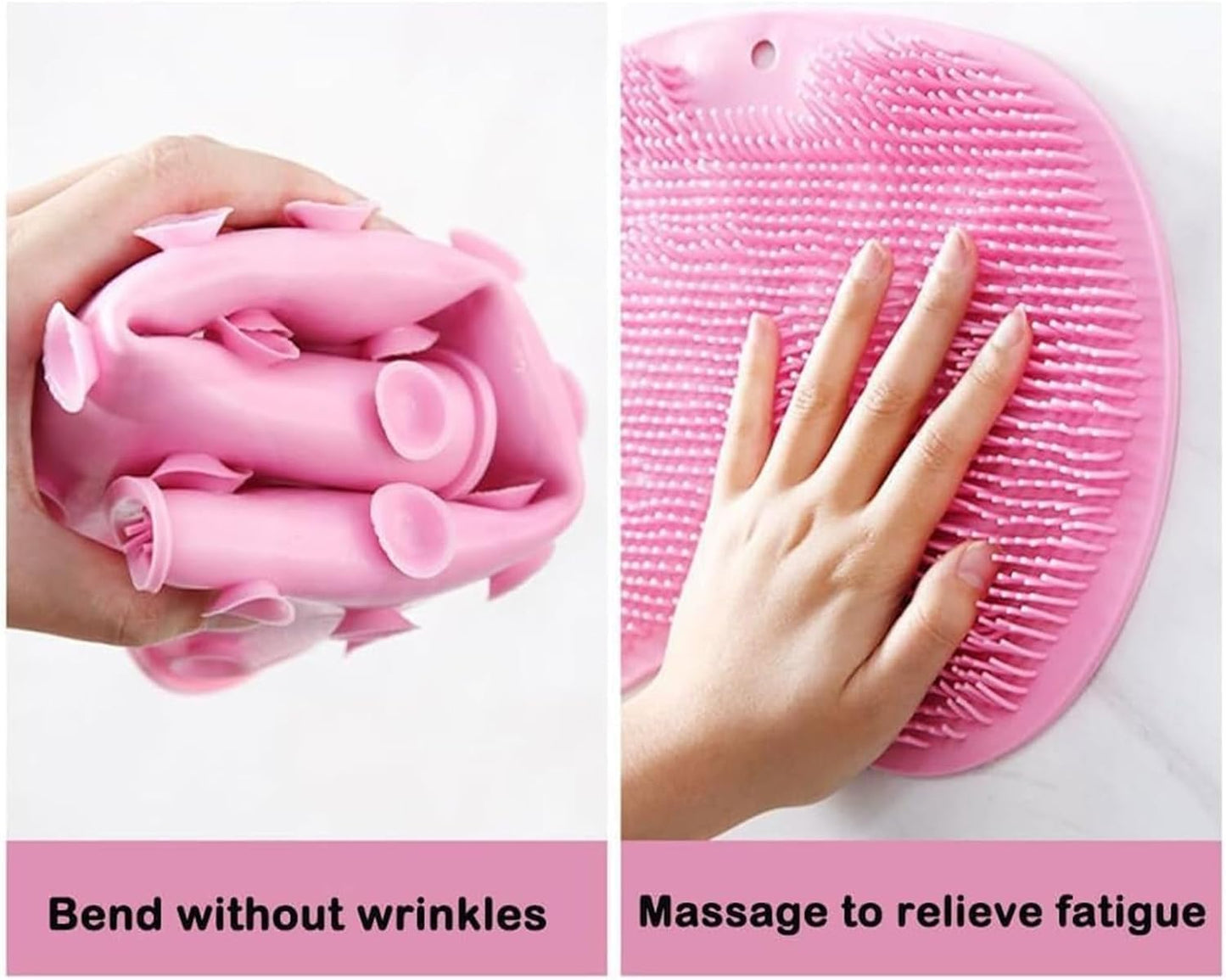 Solespa Hands Free Silicone Foot Scrubber Mat, Solespa Foot Scrubber, for Clean Men and Women with Suction Cup(Green)