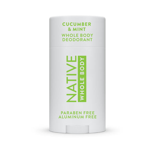 Native Whole Body Deodorant Stick Contains Naturally Derived Ingredients, Deodorant for Men and Women | 72 Hour Odor Protection, Aluminum Free with Coconut Oil and Shea Butter | Cucumber & Mint