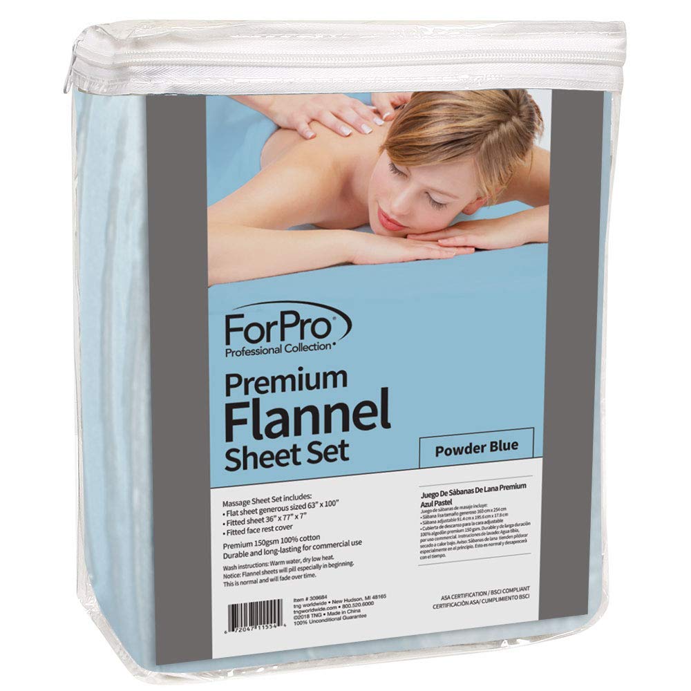 Premium Designer Flannel Massage Sheet Set - 3-Piece, Island Tranquility for Massage Tables