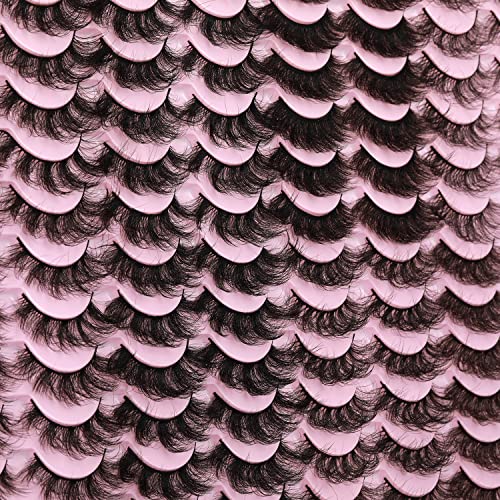 48 Pairs Faux Mink False Eyelashes with 8 Styles Thick Dramatic Long Eye Lash Pack