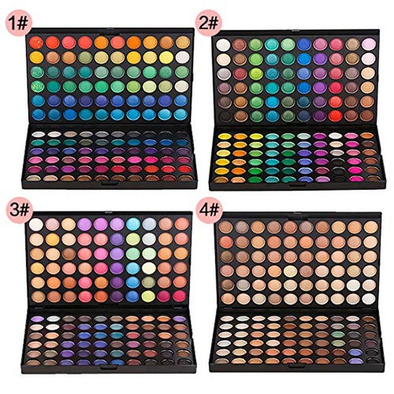 120 Nude Eyeshadow Palette, Beauty Makeup Palette Multicolor Combinable Highly Pigmented Warm Color Cosmetic Sweatproof Matte Pearl Shimmer Makeup Shadow Palette Professional for Women #4
