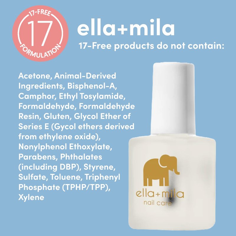 ella+mila "No More Biting" Nail Polish - Bitter Taste Nail Biting Treatment for Kids & Adults - Effective Thumb Sucking Stop for Kids (0.45 fl oz)
