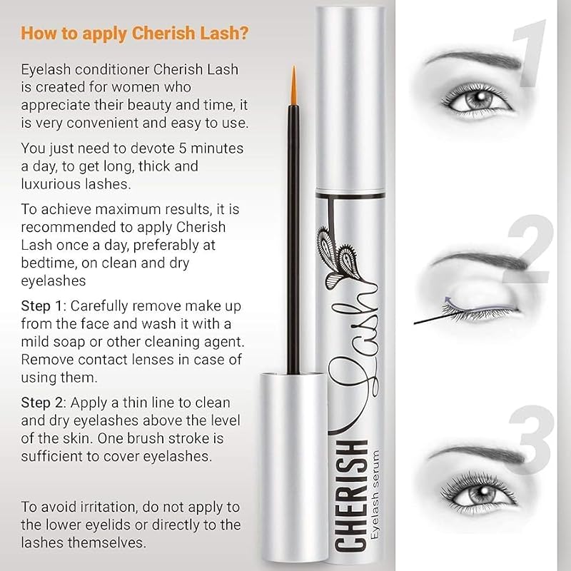 Natural Eyelash Growth Serum - Thick, Long & Luscious Lashes | Vegan & Paraben-Free