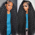 Deep Wave Lace Front Wig 13x6 Human Hair Curly Water Wave 200% Density for Women