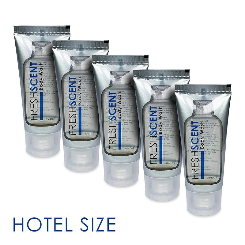Freshscent 1oz Body Wash (Pack of 100) Hotel & Hospitality Bulk Travel Size