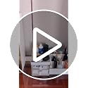 Makeup Organizer with Drawers for Vanity, Cosmetic Storage Box - White-Clear