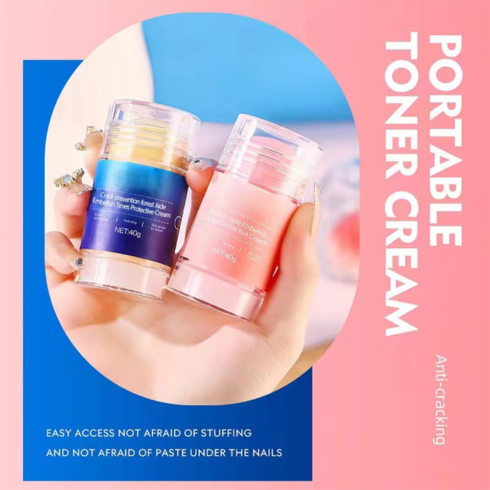 Eourhsa Crack Feet Prevention Stick, Eoursha Crack Heel Cream, Foot Care Cream Roll On, Equrhsa Foot CareCream Cracked Feet, Hydrating And Anti-Cracking FootCream (Pink)