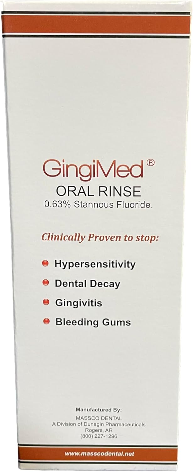 Stannous Fluoride Dental Rinse 0.63% - Mint Flavor, 10 oz for Tooth Decay & Sensitivity