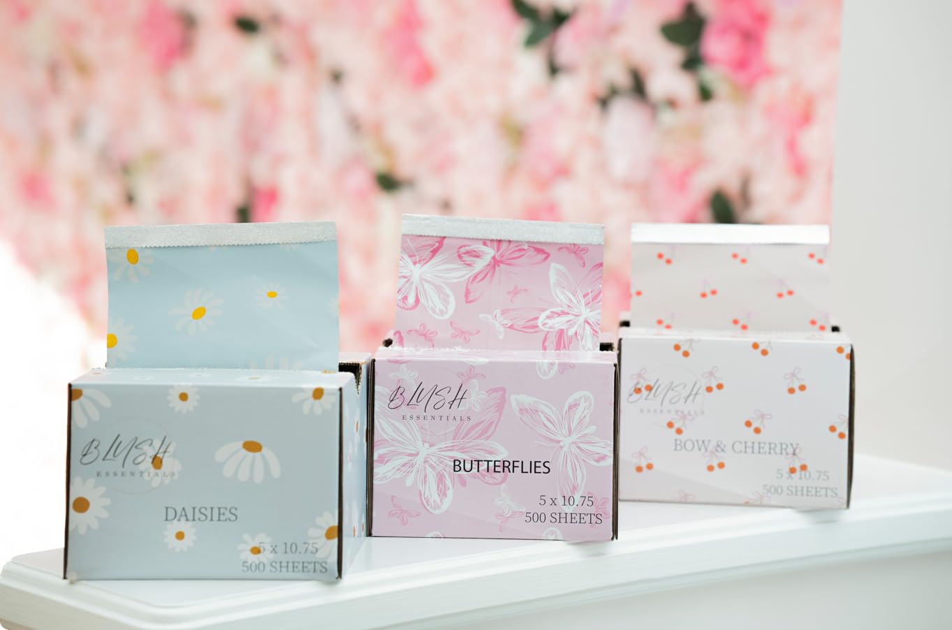 Bow&Cherry Design Hair Foils - Salon Foils for Coloring - Aluminum Foil Sheets for Hair - 5"x10.75" - 500 Sheets - Professional Hair Foils for Highlighting and Salon Use