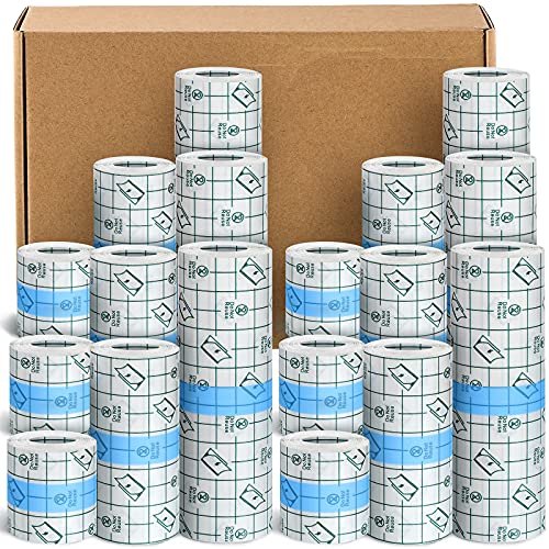 Waterproof Transparent Adhesive Bandages Set for Tattoo Aftercare - 18 Rolls, 3 Sizes
