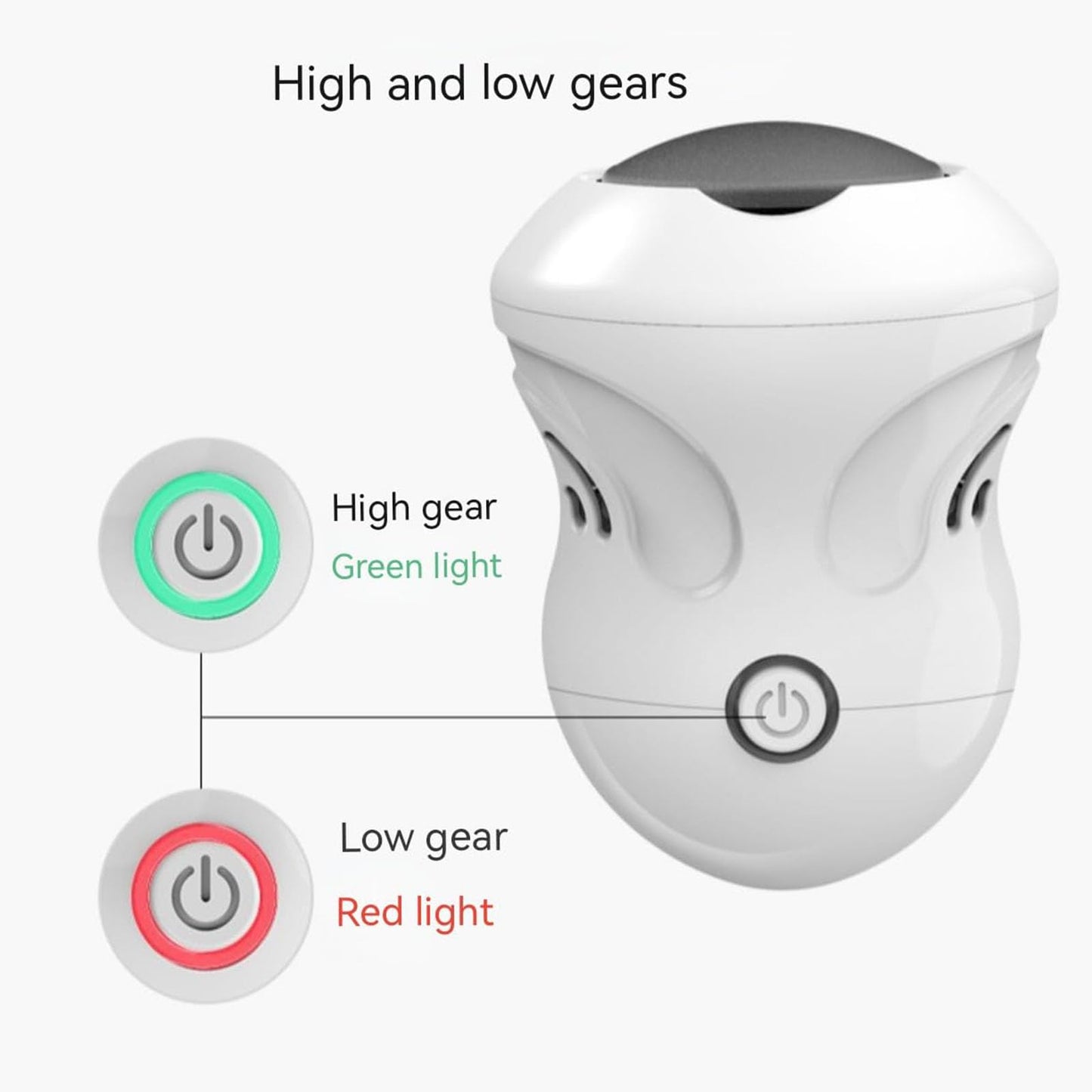 Morrat Foot Grinder, Electric Foot Grinder, New Pedicure Automatic Callus Remover, Wireless Portable Callus Remover with Vacuum Adsorption, Skin Hard Rupture Skin Trimmer Dead Skin (Style A)