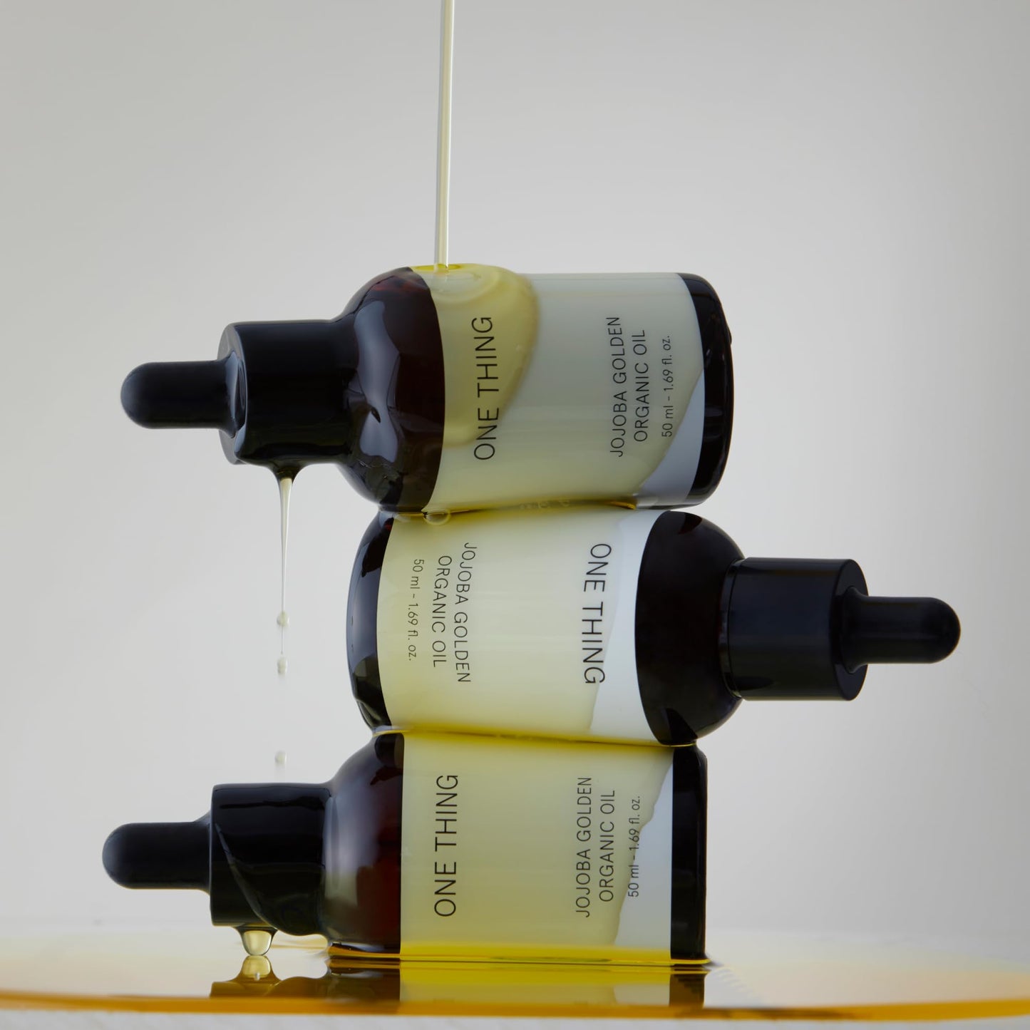 ONE THING Jojoba Golden Organic Oil 1.69 Fl Oz | Moisturizing Natural Oil for Face Body Hair Nails Dry Rough Skin | Cold Pressed, Unrefined | Refine Pores, Barrier Repair, Exfoliate | Korean Skincare