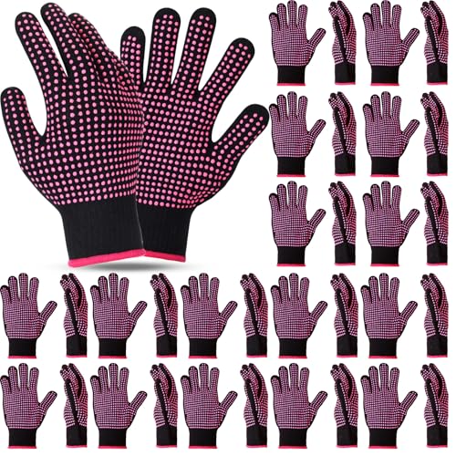 Pink Heat Resistant Gloves for Sublimation & Hair Styling - 15 Pairs
