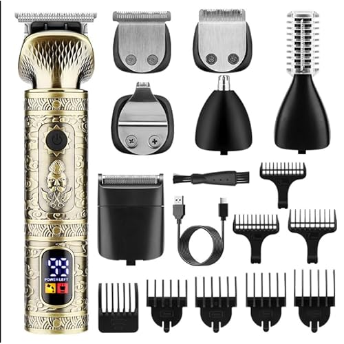 Beard Trimmer for Men - Cordless 7 in 1 Grooming Kit with Hair Clipper