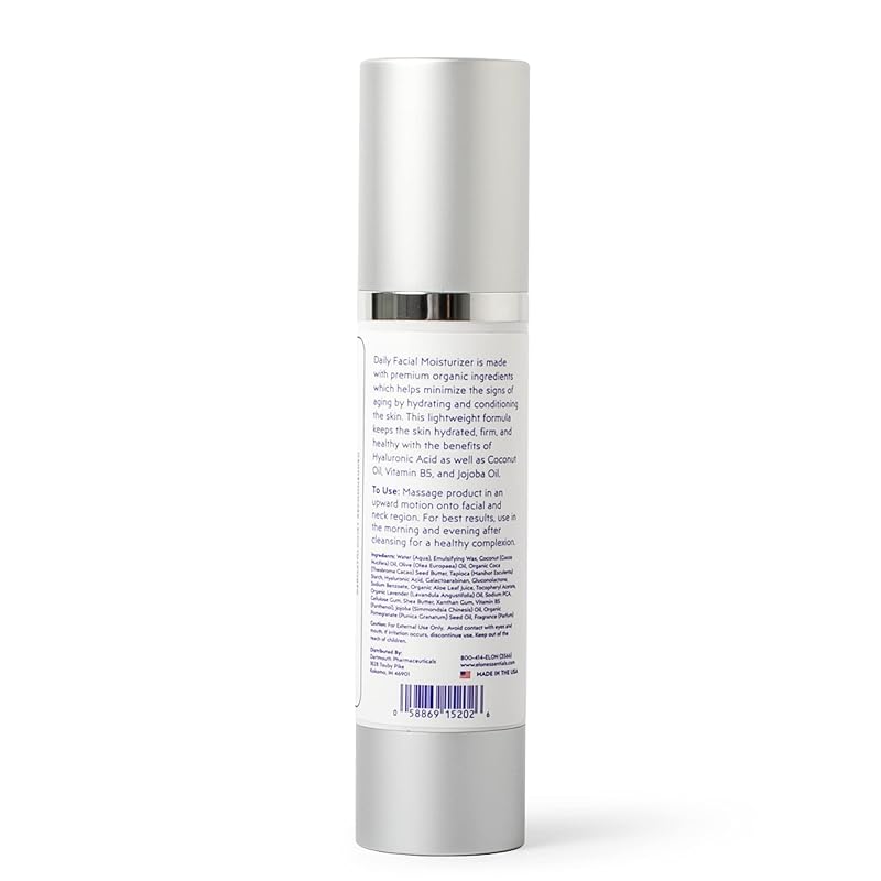Daily Facial Moisturizer for Women with Hyaluronic Acid, Coconut & Jojoba Oil – Anti-Aging Hydration
