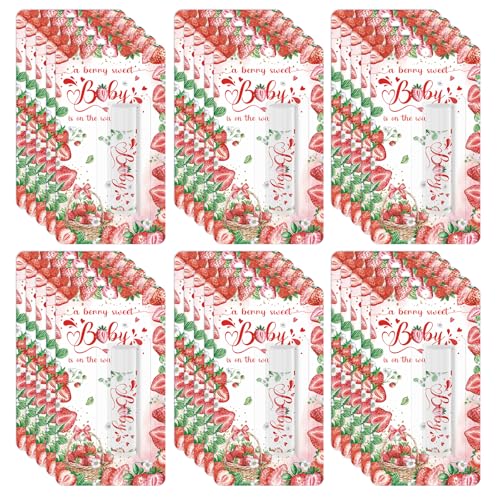 30 Pack Strawberry Baby Shower Games Lip Balms Bulk Games Prizes Party Gifts for Guests Friends Gender Reveal Favors Decorations Souvenirs Baby Thanksgiving Christmas Gift Bags Stuffers(Strawberry)