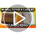 TV Cord Hider Wall Mount Kit with Dual Outlets and Extension Cord - White - Variation of 2 AC Outlets
