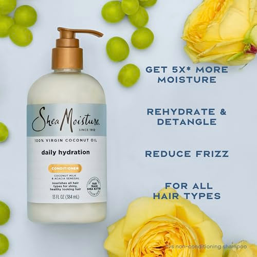 Shea Moisture Daily Hydrating Conditioner Virgin Coconut Oil For All Hair Types Sulfate-Free 13 oz