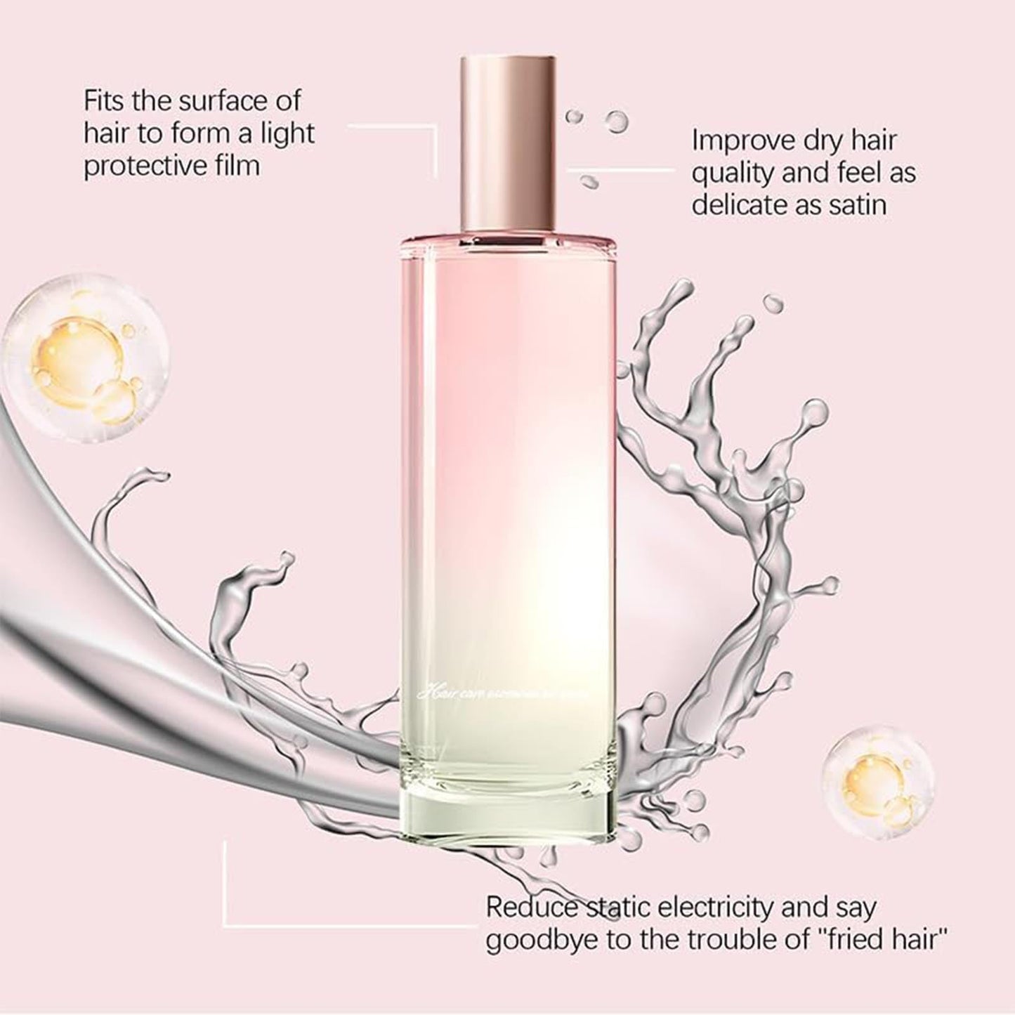 Nbkzsix Anti-Frizz Hair Conditioner Spray, Instant Hydrating & Moisturizing for Frizzy, Hydrating & Moisturizing for Dry, Damaged Hairs, Leave-in Conditioner Spray (1pc)