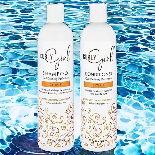 Curl Girl Hydrating Shampoo & Conditioner Set with Curl Cream for Natural Curls