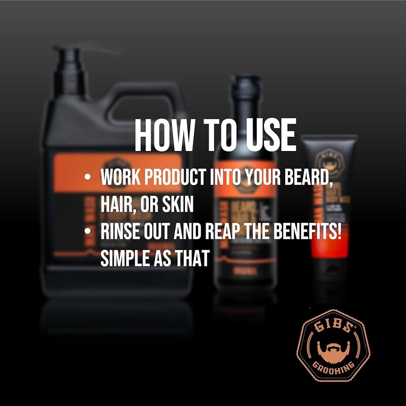 GIBS Grooming Man Wash Shampoo & Biofuel Conditioner 33.8 fl oz Each Bottle - 2-Pack Variation
