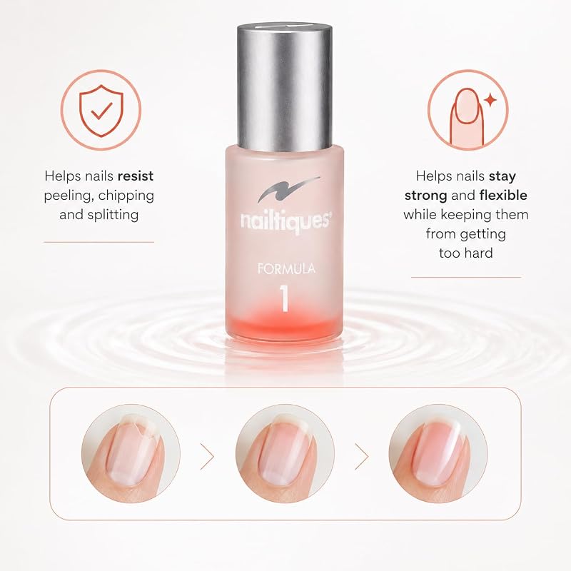 Nailtiques Formula 1 Nail Protein 0.5 oz, 2-Pack (Variation: 0.25 oz Pack of 2)