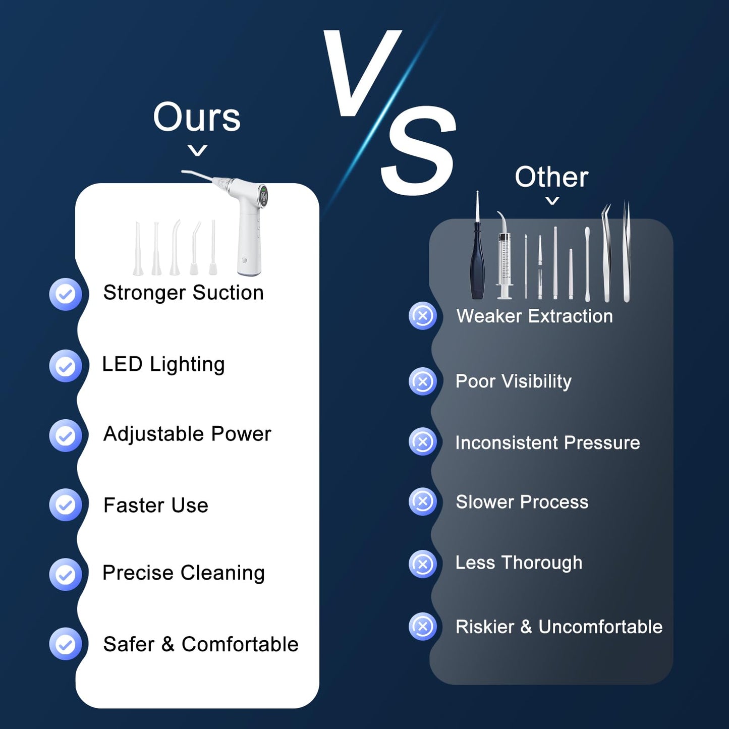 Upgraded Tonsil Stone Remover Tool with Silicone & Glass Probes, 11 in 1 Rechargeable Electronic Tonsil Stone Vacuum with Built-in LED Light, Fight Bad Breath Instant Suction