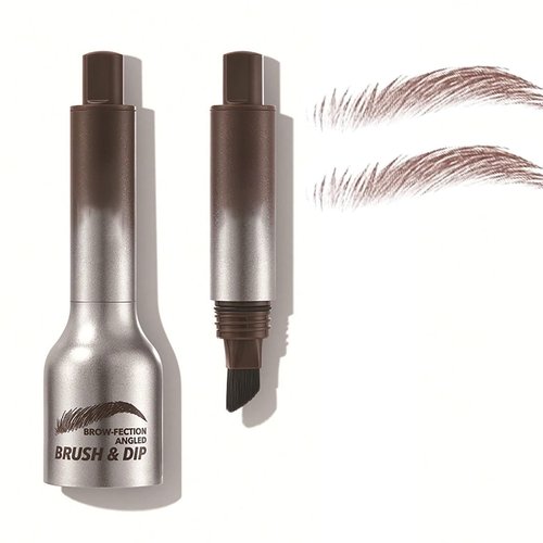 Liftique Brow Brush, Revorie Brow-Fection, Liftique Eyebrow, Liftique - Instant Brow Brush, Liquid Eyebrow Brush, Revorie Brow Fection Angled Brush & Dip (Chocolate)