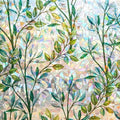 Finnez Leaf Privacy Window Film - Static Cling, Rainbow Effect, 35.4" x 26.2 Feet