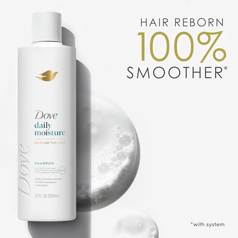 Dove Conditioner Intensive Repair 4 count for Damaged Hair Bio-Protein Care Technology and Amino Serum 12 oz