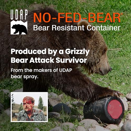 2-Gallon Bear-Resistant Food Storage Container with Carrying Case for Camping & Hiking