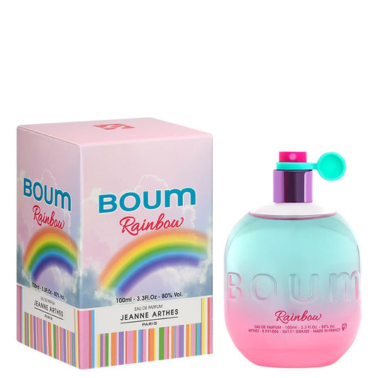Jeanne Arthes - Boum Rainbow Eau De Parfum - Spray Perfume for Women - Fruity Floral Scent - Notes of Melon and Grapefruit - Made in France - 3.38 fl.oz