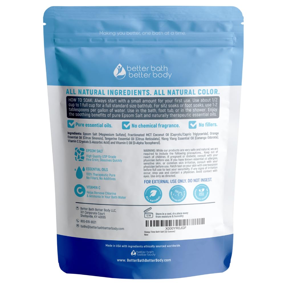 Sleepy Time 32 Ounces Epsom Salt with Essential Oils