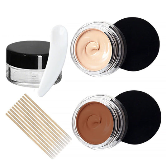 Tattoo Cover Up Makeup Waterproof, 2 Colors Tattoo Concealer, Sweatproof Tattoos Concealers for Scars, Spots, and Vitiligo (2 Colors Tattoo Concealer)