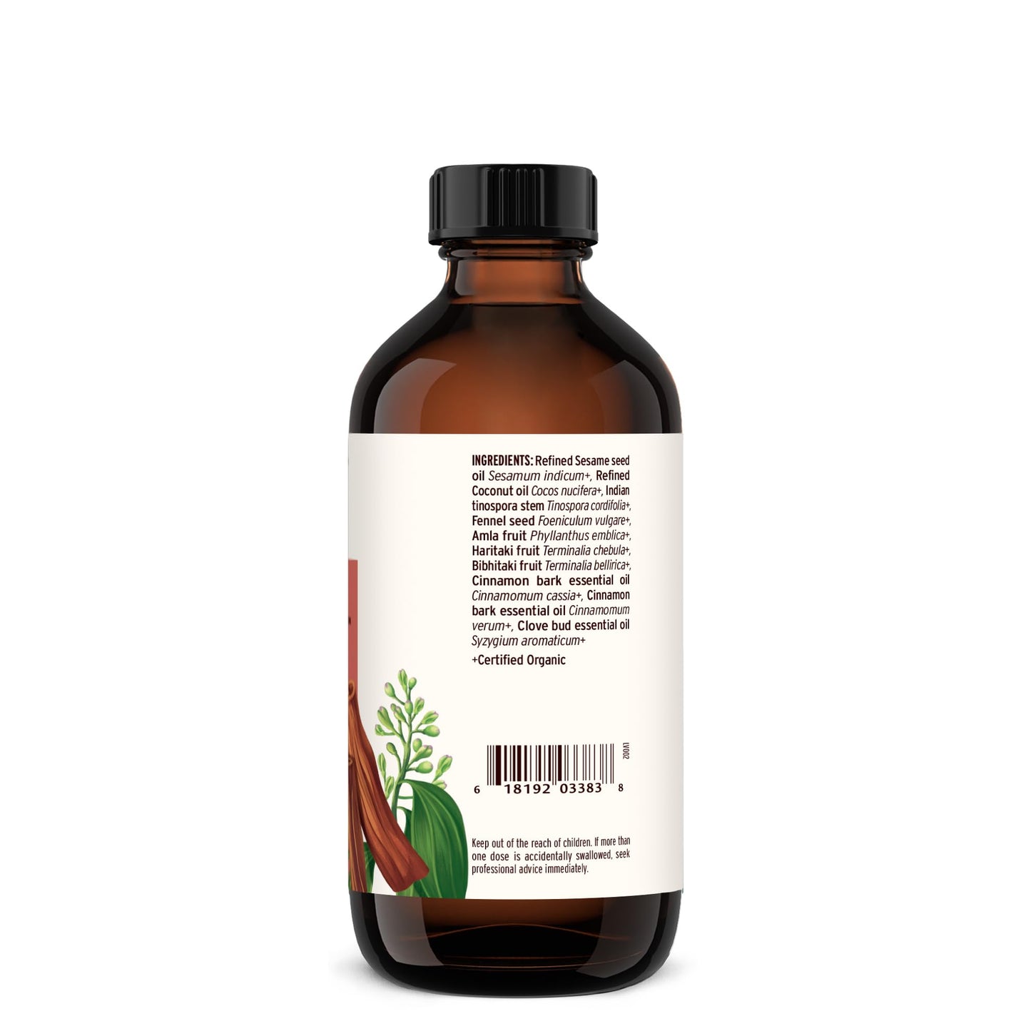 Banyan Botanicals Cinnamon Daily Swish – Organic Ayurvedic Pulling Oil with Coconut Oil – Mouthwash for Fresh Breath and Sparkling Oral Health* – 8 oz – Non GMO Sustainably Sourced Vegan