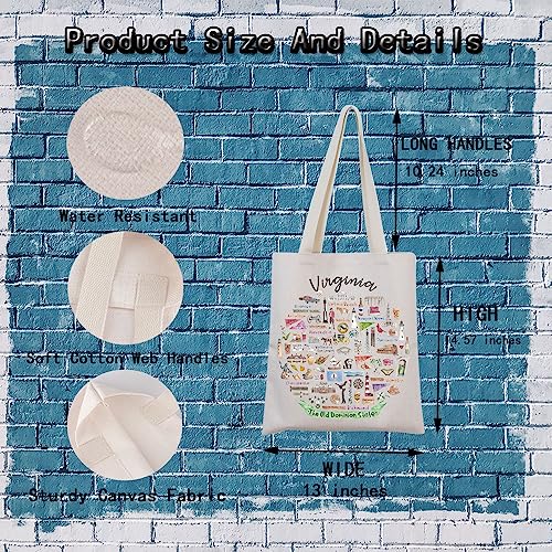 Virginia Women's Tote Bag: Welcome to Virginia Travel Gift