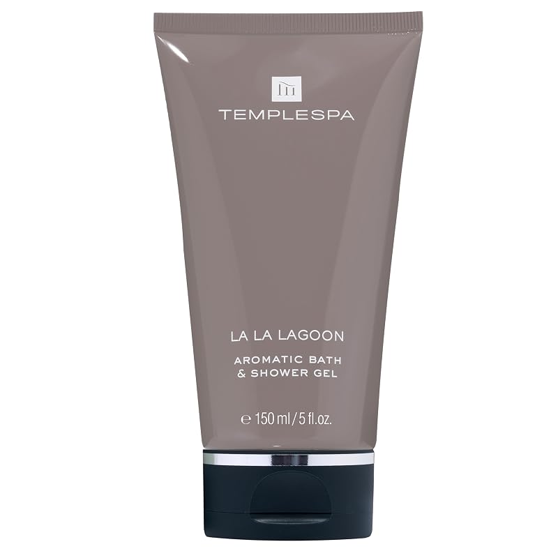 La La Lagoon Bath & Shower Gel - TempleSpa 5 Fl Oz, Paraben Free, Vegan