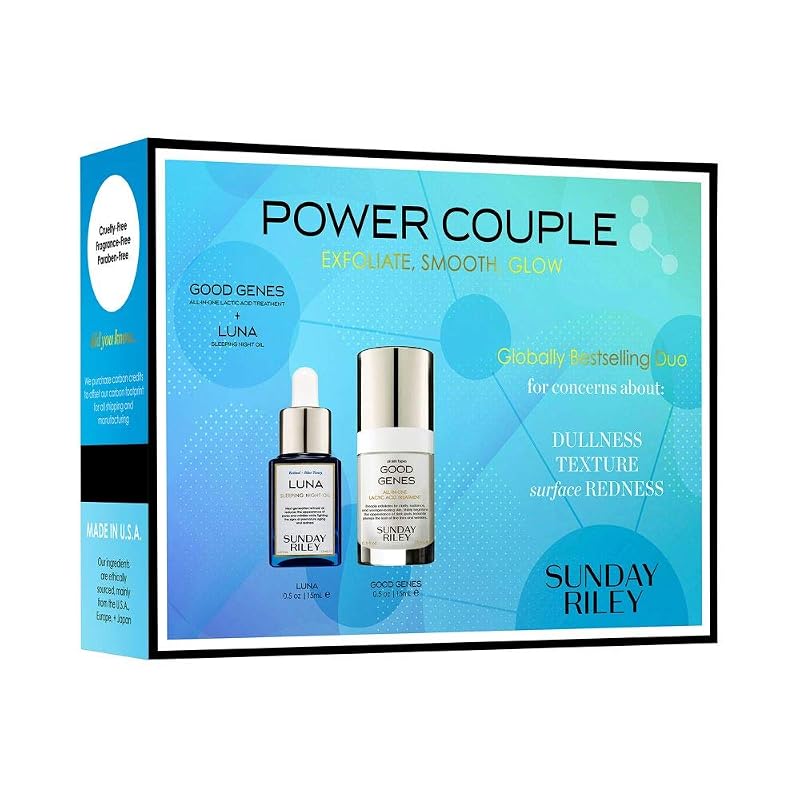 Sunday Riley Power Couple Kit - Good Genes + Luna Sleeping Night Oil