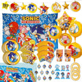 Sonic The Hedgehog Birthday Party Kit for 20 Kids - Decorations, Favors, Games