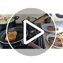 Non-Stick Ceramic Cookware Set 11 Pieces - Space-Saving Pots & Pans for Small Kitchens